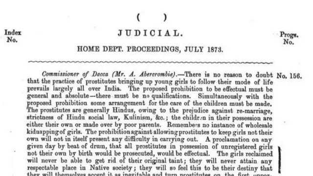బెంగాలీ సెక్స్వర్కర్ల మీద బ్రిటీష్ పాలకుల అరాచకాలకు అధికారిక పత్రాల్లో ఆధారాలు లభించాయి