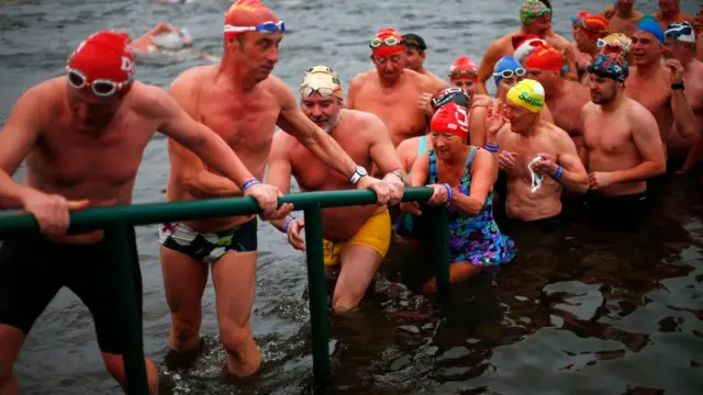 London, Hyde Park, renang