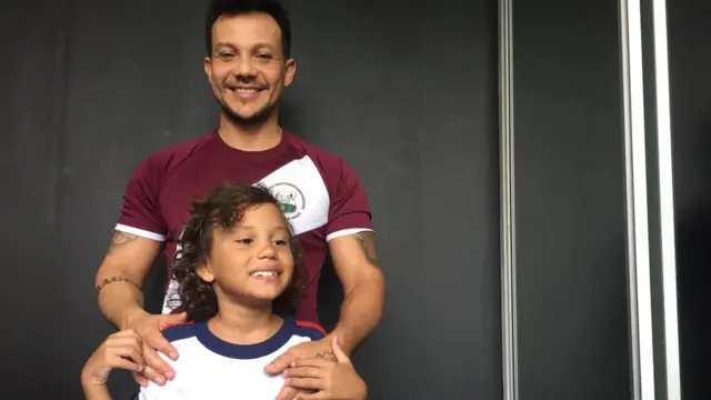 Ruy Pinheiro e seu filho Isaac,corinthians e atlético mineiro9 anos,