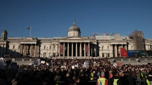 Protesta de Womens March en Londres
