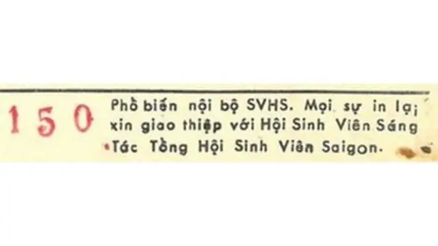 Thông tin in của tập nhạc Hát Cho Đồng Bào Tôi Nghe