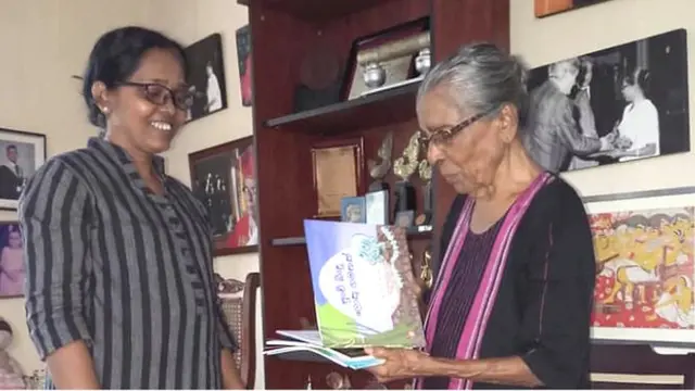 තනුජා, ප්‍රවීන ලේඛිකා සිබිල් වෙත්තසිංහ සමඟ