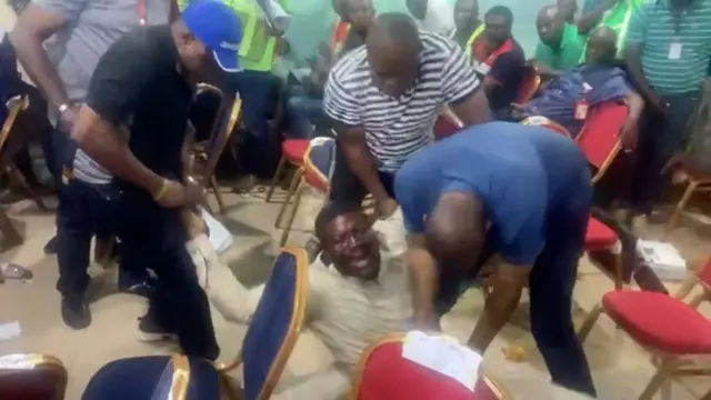 LP party agent chop beating for Imo