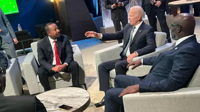 ጠቅላይ ሚኒስትር ዐቢይ፣ ፕሬዝዳንት ባይደን እና ፕሬዝዳንት ዊሃ