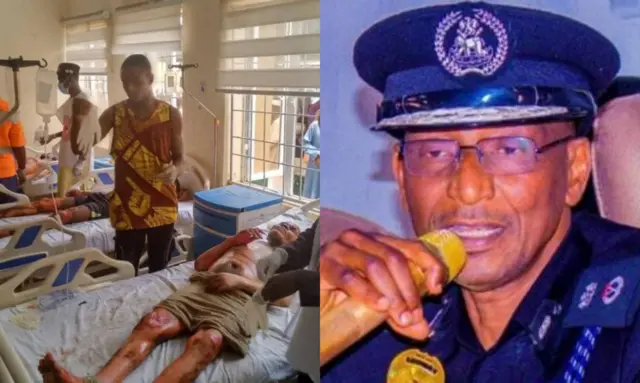 Aworan awọn to wa ni ile iwosan ati Kọmisana ileeṣẹ ọlọpaa Kano