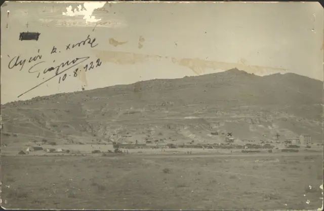  Venizelos Arşivi'nde Ağustos 1922 tarihli Yunan ordusu kampına ait fotoğraf