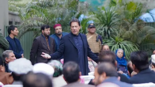 Imran Khan in Core Committee Meeting