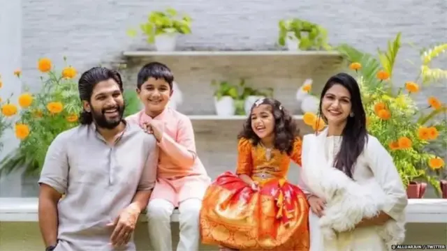 अल्लू अर्जुन आणि त्याचं कुटुंब