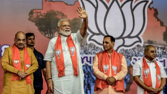 ভারতের প্রধানমন্ত্রী নরেন্দ্র মোদী ২০১৯ এর নির্বাচনে জয়ের পরে