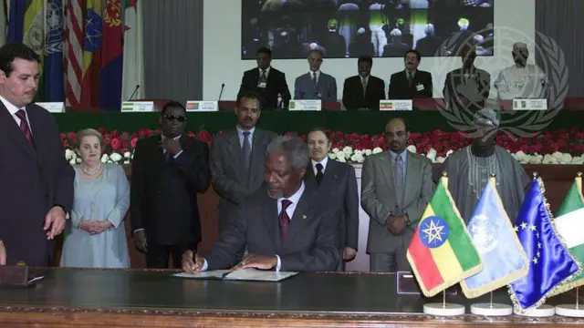 Barreessa olaanaan UN yeroo sanaa Kofi Annan waligalticha jaarsummaan xumuruu wayita mallatteessan