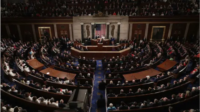 President Trump dey deliver state of di Union address