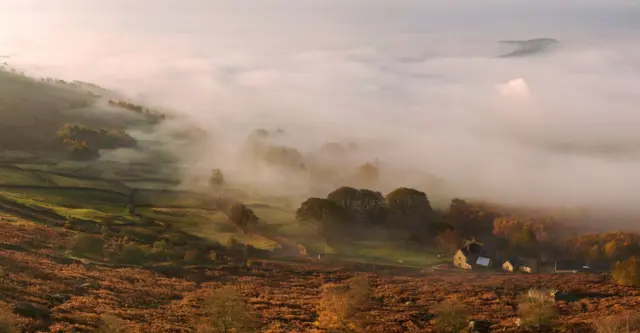 Mist in the Peak District