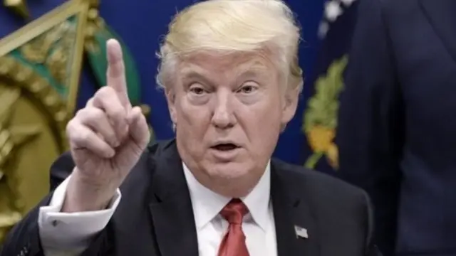 अमरीकी राष्ट्रपति डोनल्ड ट्रंप.