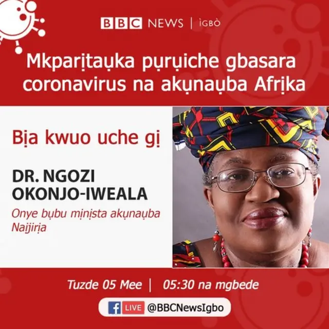Onyebụbu minista akụnụba Naịjirịa Ngozi Okonjo-Iweala