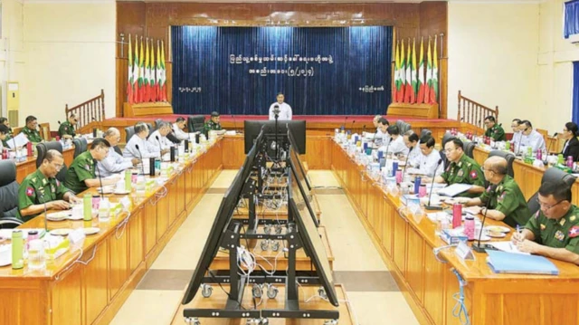 နေပြည်တော်မှာလုပ်တဲ့ စစ်မှုထမ်းဆင့်ခေါ်ရေးဗဟိုအဖွဲ့ လုပ်ငန်းညှိနှိုင်းအစည်းအဝေး