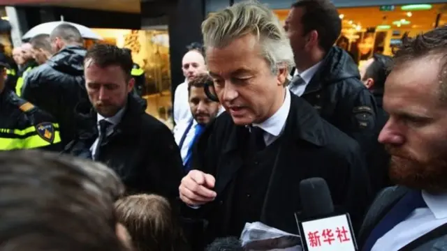 Pemimpin Partai untuk Kebebasan, Geert Wilders, yang secara terbuka menyatakan anti-Islam.