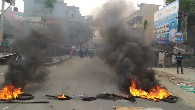 આરામાં હિંસાની તસવીર