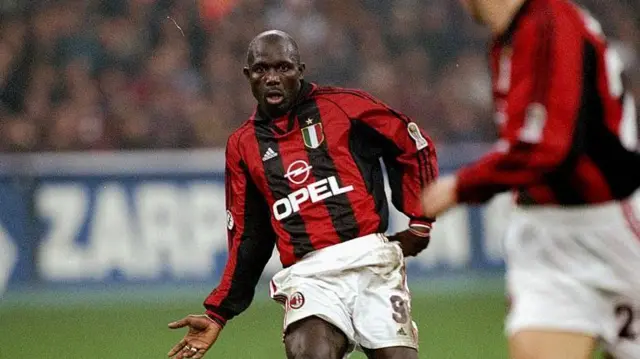 George Weah en action