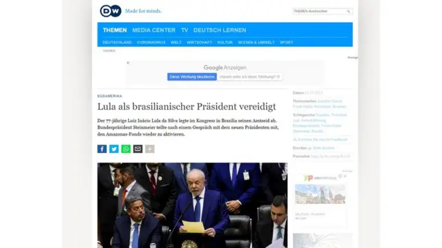 Matéria da Deutsche Welle