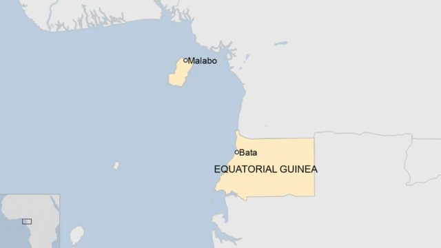 Map of Equatorial Guinea