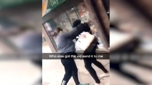 Una imagen del video del ataque