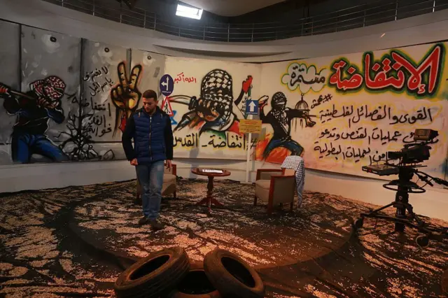 अल अक्सा टीवी का स्टूडियो