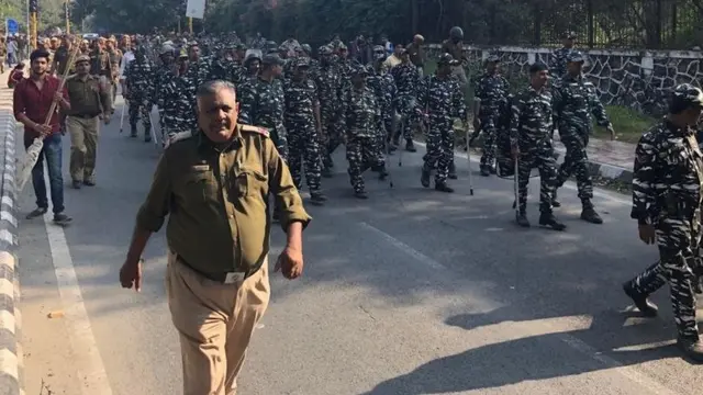 जेएनयू में छात्रों का प्रदर्शन