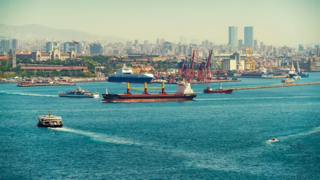 তুরস্কের ইস্তাম্বুলের কন্টেইনার বন্দর