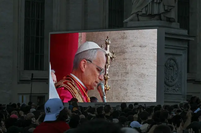 Robert Prevost en una pantalla