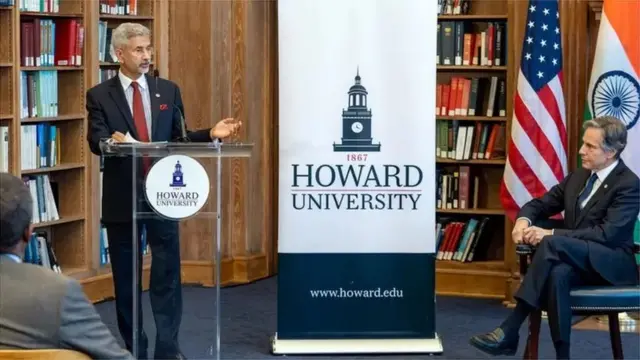 అమెరికాలో విద్యార్థులతో సమావేశం సందర్భంగా ఎస్. జయశంకర్, ఆంటోని బ్లింకెన్