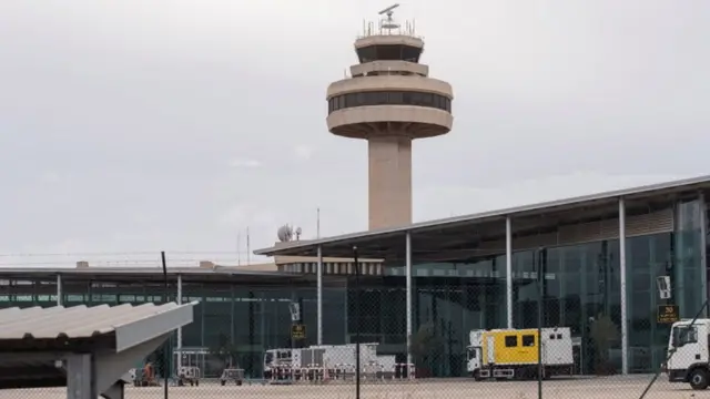 Vue de l'aéroport de Palma de Majorque, île de Majorque, Espagne, 06 novembre 2021