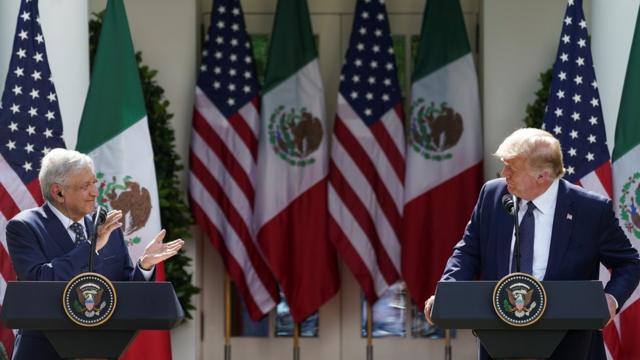 López Obrador y Trump en la Casa Blanca