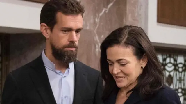 شيريل ساندبرغ و جاك دورسي