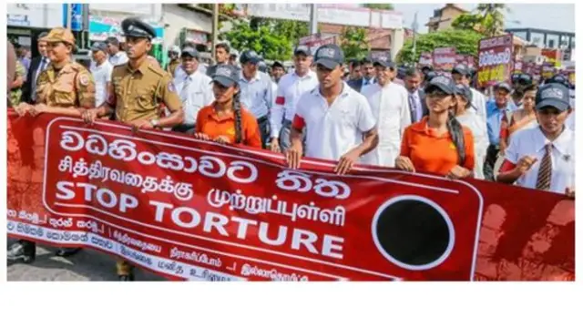 கொழும்பில் நடைபெற்ற மனித உரிமை ஆதரவு பேரணி