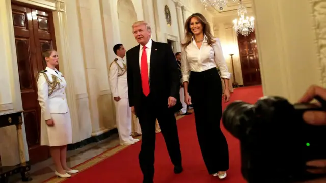 Trump, Melania, Gedung Putih