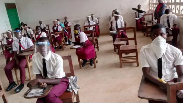 Students for grade 12 resume school for Liberia to prepare for di upcoming WAEC examination