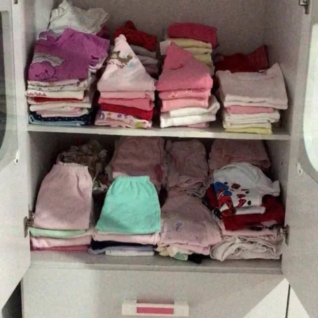 Parte do enxoval comprado para Clarice
