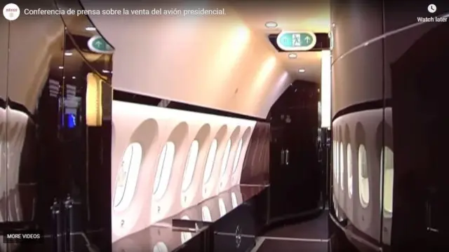 Interior del avión