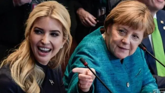 إيفانكا بجوار أنغيلا ميركل