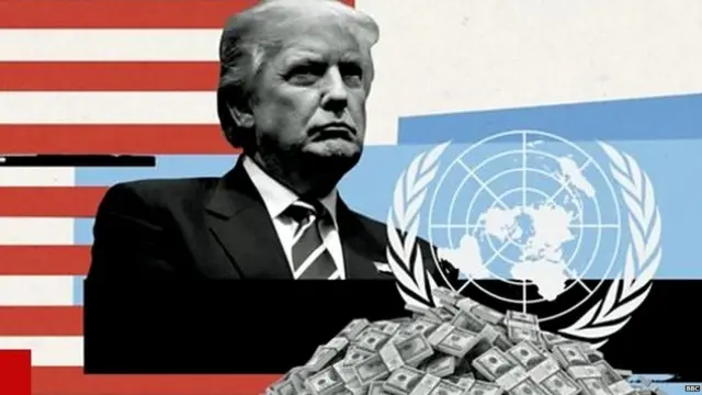 ટ્રમ્પના યુએનમાં ભાષણ વેળાની તસવીર