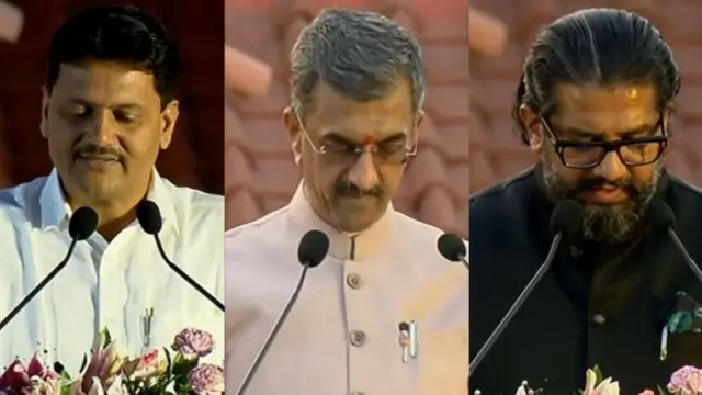 शिवेंद्रराजे भोसले, मकरंद पाटील आणि शंभूराज देसाई 