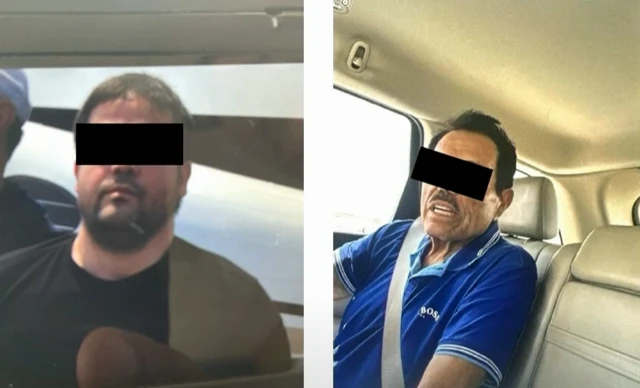 Joaquín Guzmán et Ismael Zambada après leur arrestation.