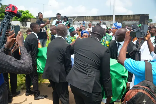 Peter Rufai making his final journey home