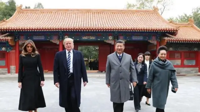 特朗普与习近平伉俪