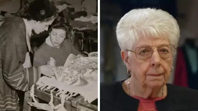 Eve Morris magang di tempat kerja Norman Hartnell, perancang busana yang mendesain gaun penobatan Ratu Elizabeth II