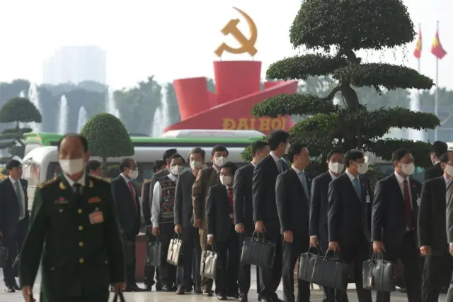 Các đại biểu tham dự Đại hội 13 vào tháng 1/2021