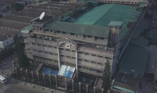 Vue aérienne de l'église