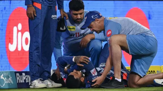 લખનૌના કપ્તાન રાહુલ થયા ઇજાગ્રસ્ત