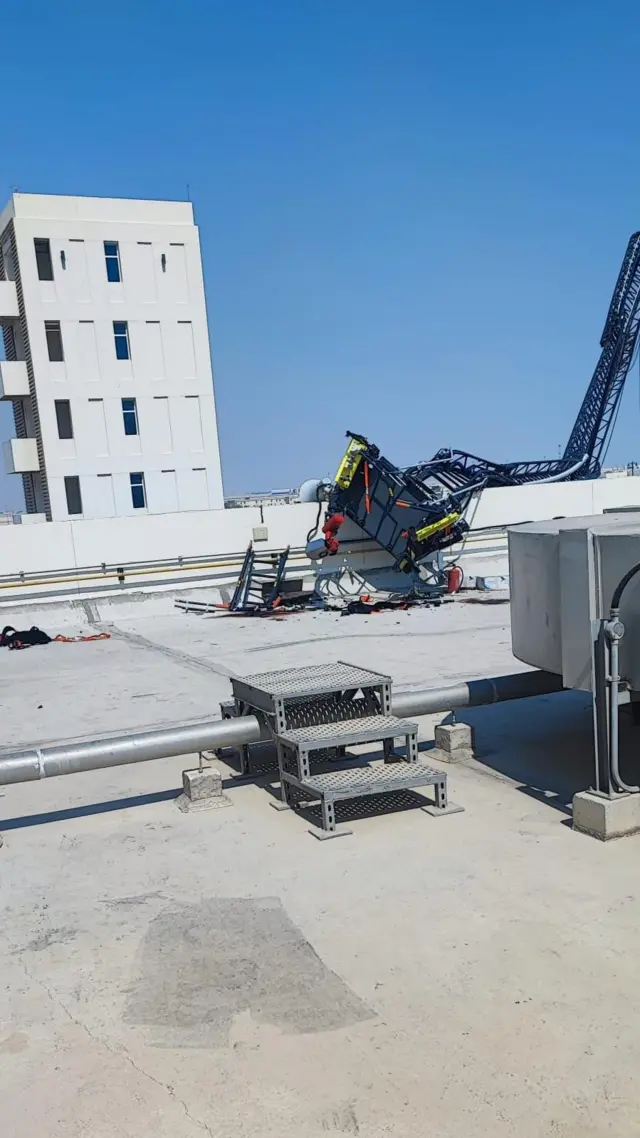 حادثے کا شکار کرین