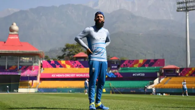 সোমবার ধরমশালার মাঠে ইংল্যান্ডের অলরাউন্ডার মঈন আলি